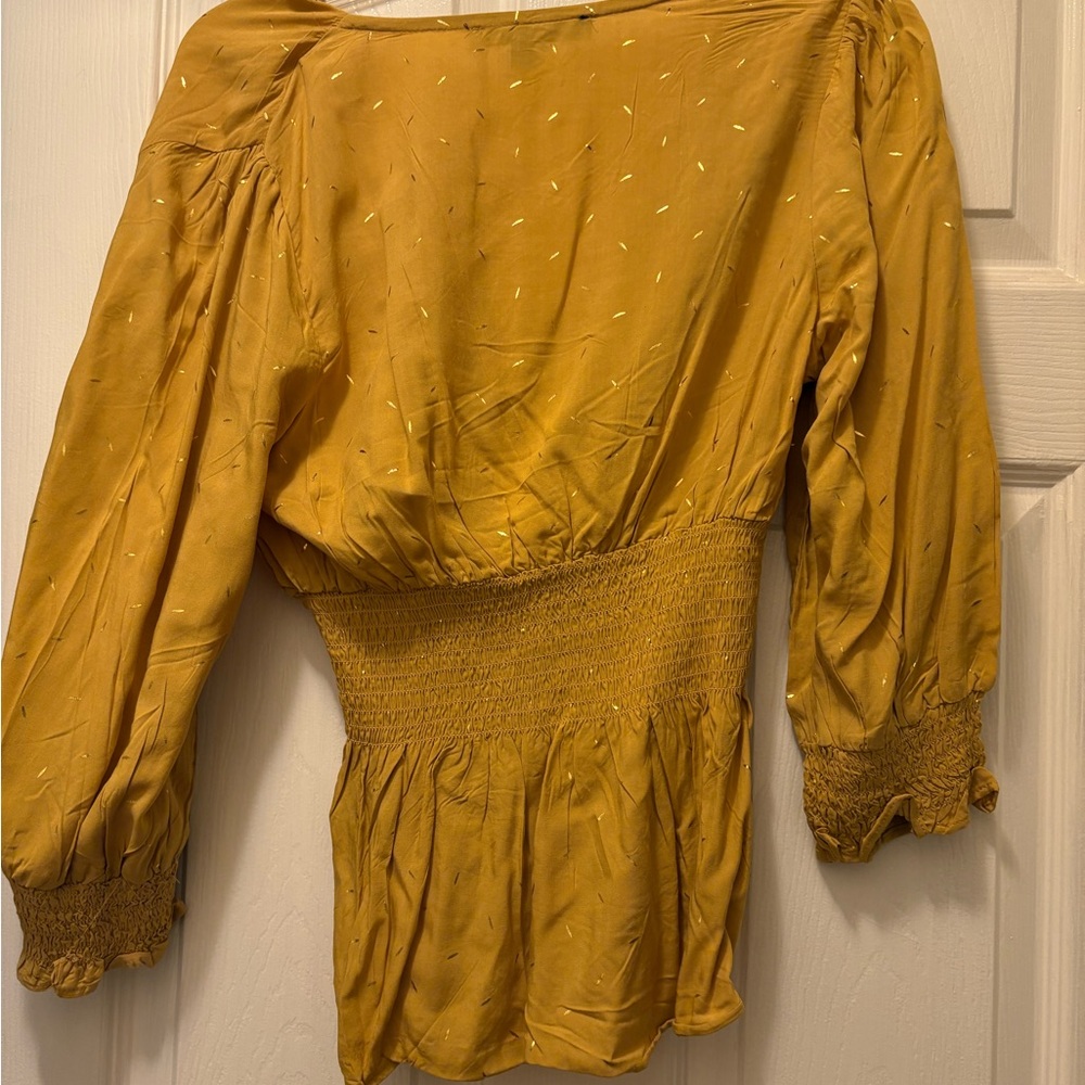 Elegant Mustard Yellow Women's Top